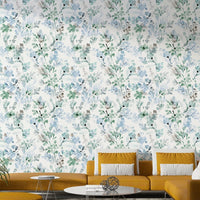 Nature wallpaper featuring meadow grasses in sage.

