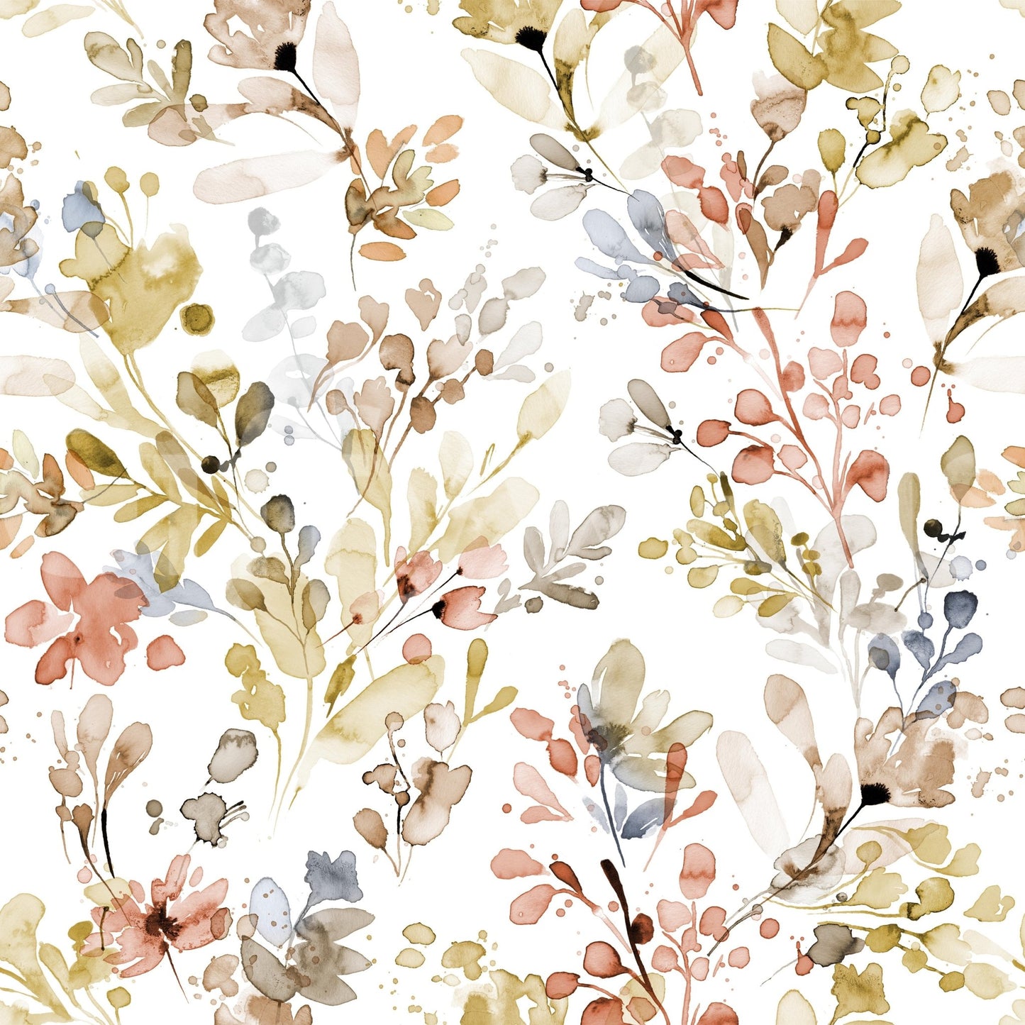 Gold Wild Nature Wallpaper for Chic Interior Design

