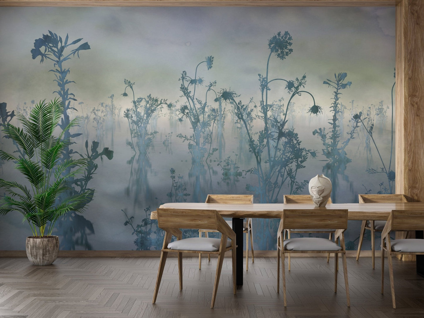 Soft pastel floral mural with mist effect
 DTIL25