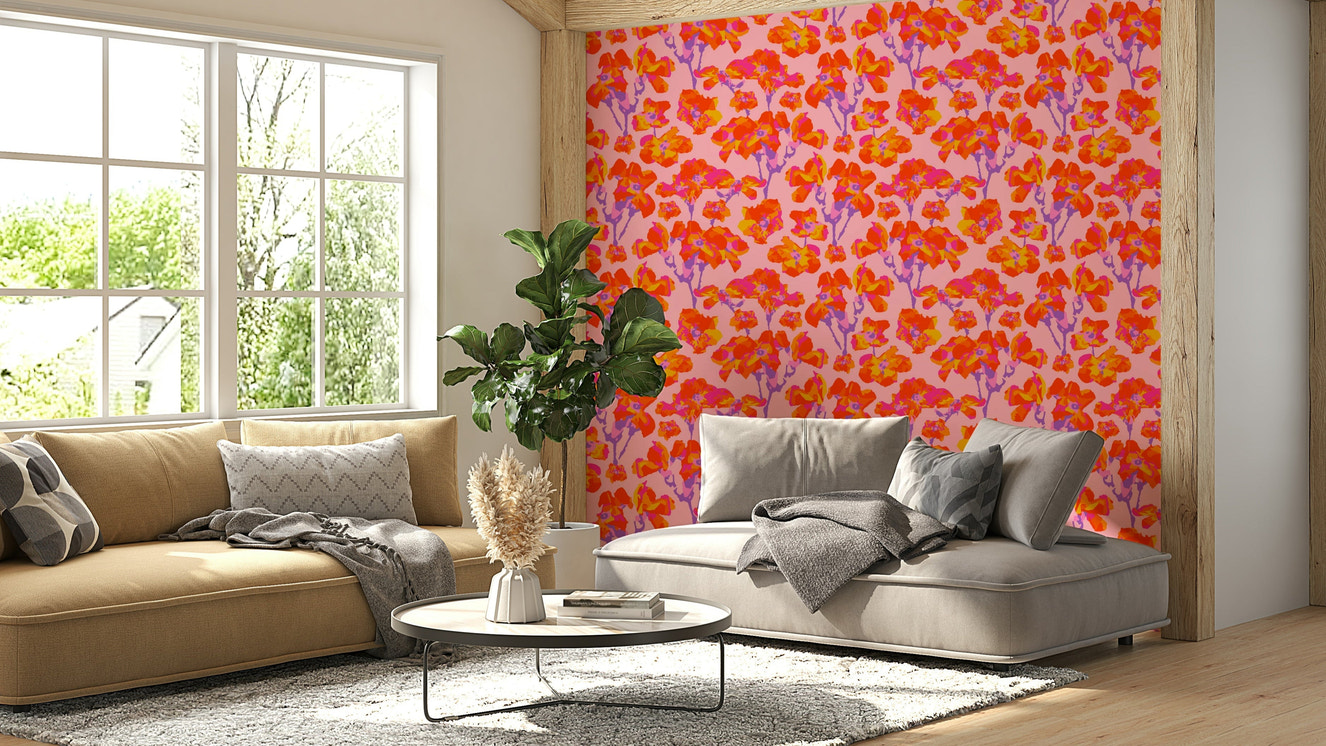 The design has a layered, painterly look with no sharp lines.

