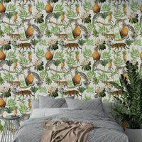 Wallpaper with adventurous wildlife and savanna vibe

