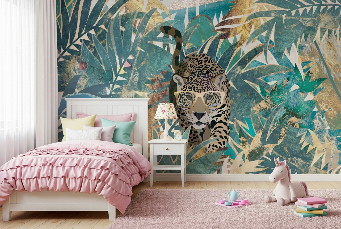 An artistic wild style mural on minimalist wallpaper.