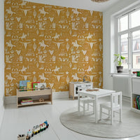 Rope lasso and hat Wild West Roundup Wallpaper., GD6616