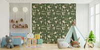 Unique peel and stick Wild West Sketch Wallpaper., GD6615