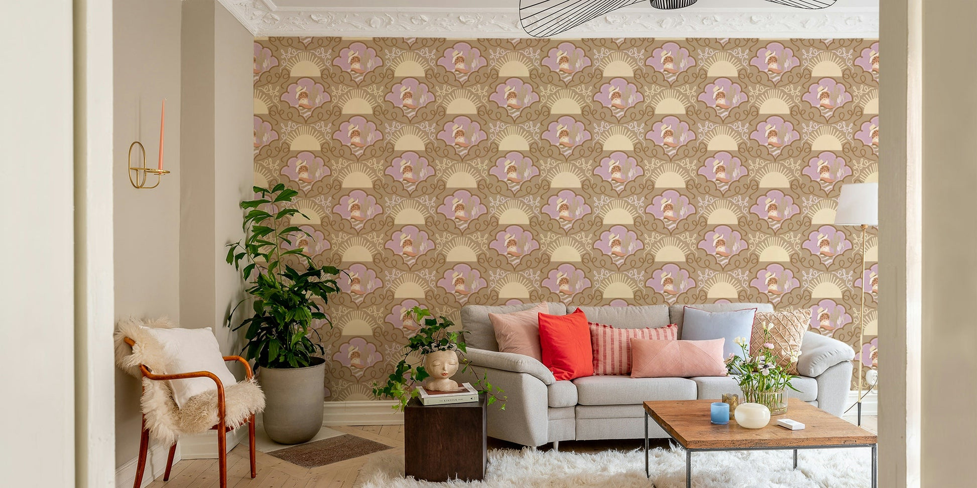 The overall aesthetic is a calm, Western scene.

