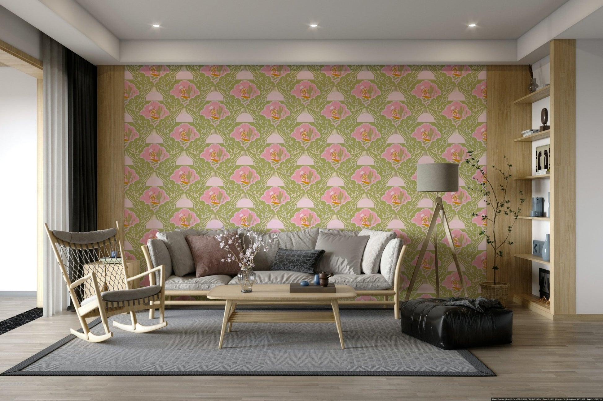 The pattern repeats across the wall.

