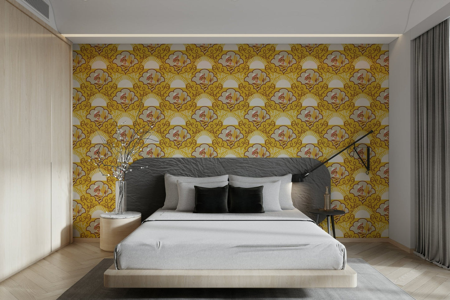 Cactus plants are part of the playful pattern. GD3356

