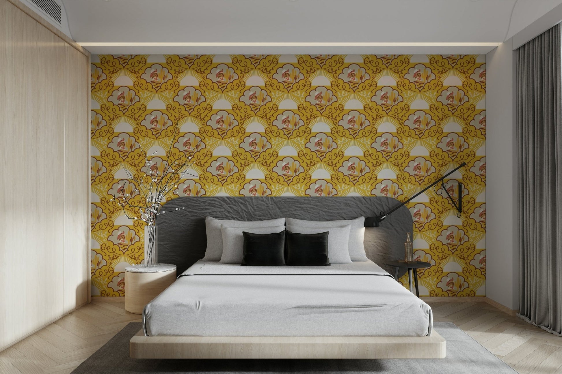 Cactus plants are part of the playful pattern. GD3356

