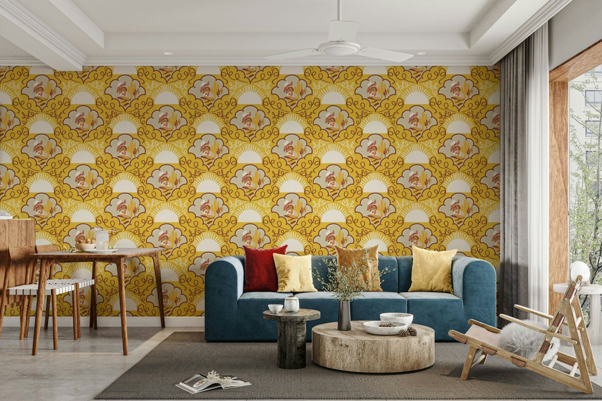 The colors are bright, happy yellow and other hues. GD3356

