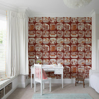 Wallpaper for walls with rustic Alaska wilderness patches.