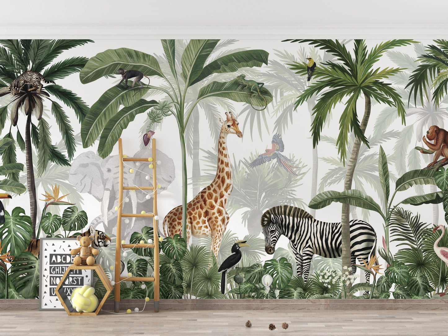 Jungle Jive Mural Wallpaper - Giffywalls