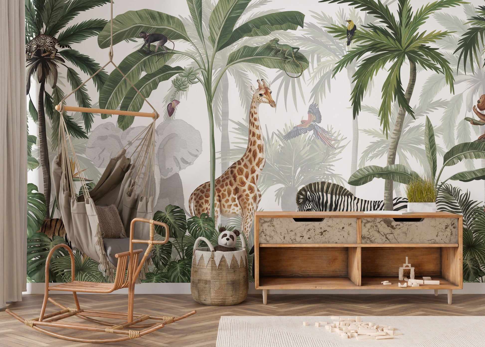 Jungle Jive Mural Wallpaper - Giffywalls