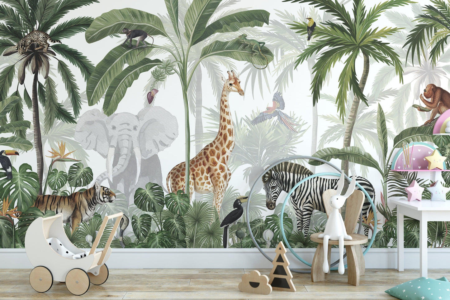 Jungle Jive Mural Wallpaper - Giffywalls