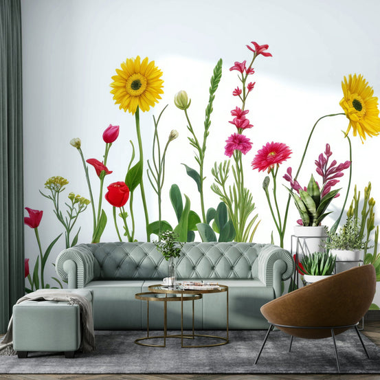 Sprawling field of colorful wildflowers. GD2976

