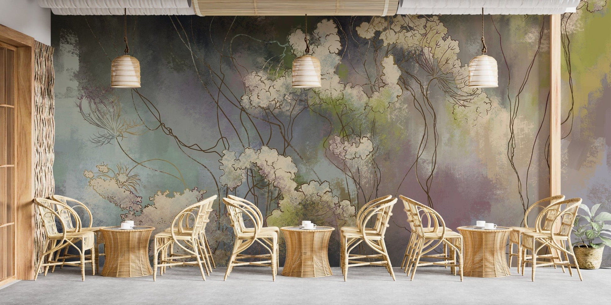 Timeless wildflower whisper wallpaper mural