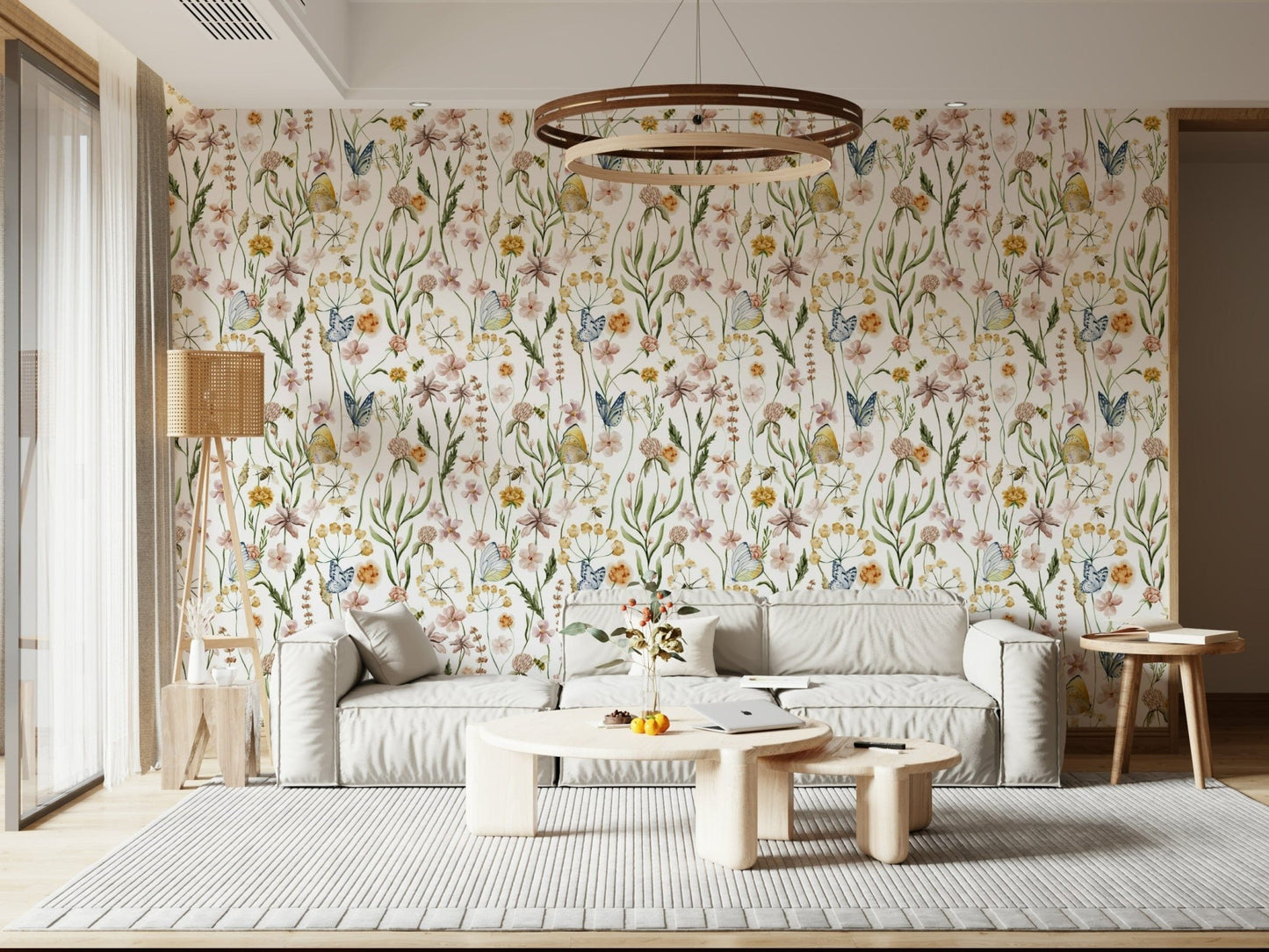Wildflower Whispers, unique wall decor, intricate insect and bloom design.