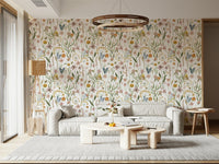 Wildflower Whispers, unique wall decor, intricate insect and bloom design.
