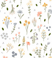 Whimsical spring flower art

