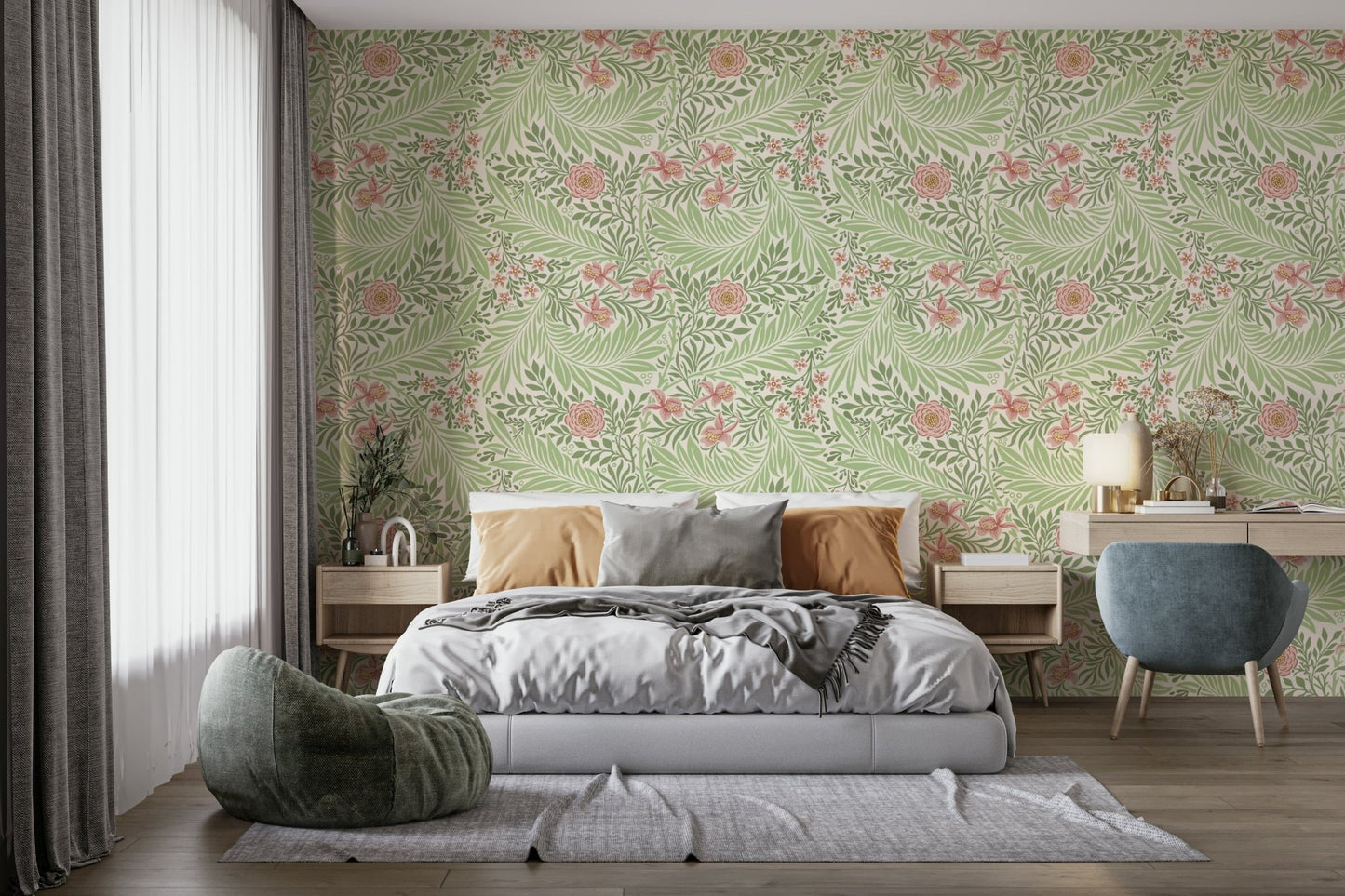 A close-up view shows the fine details of the flower petals and foliage.

