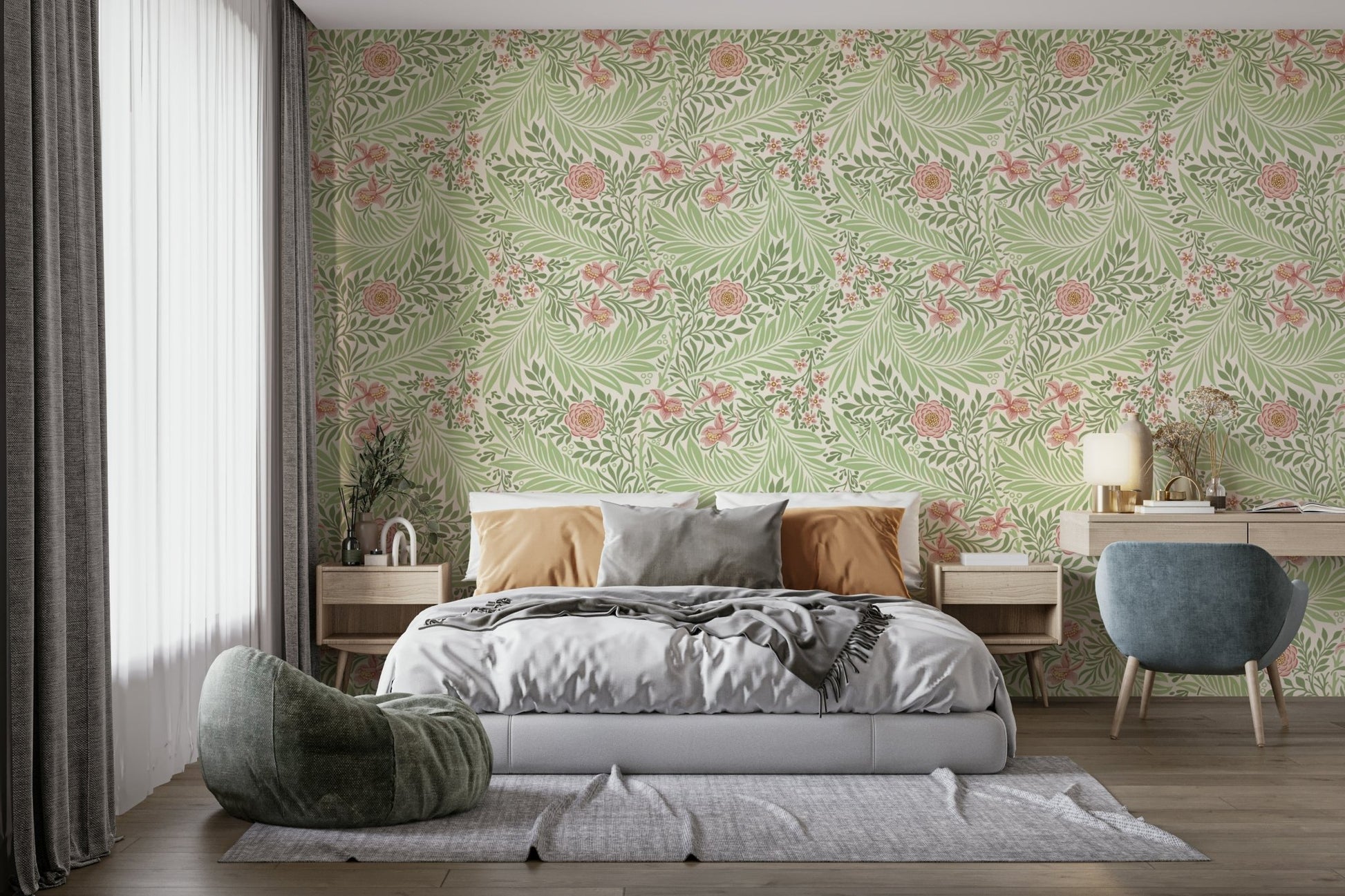 A close-up view shows the fine details of the flower petals and foliage.

