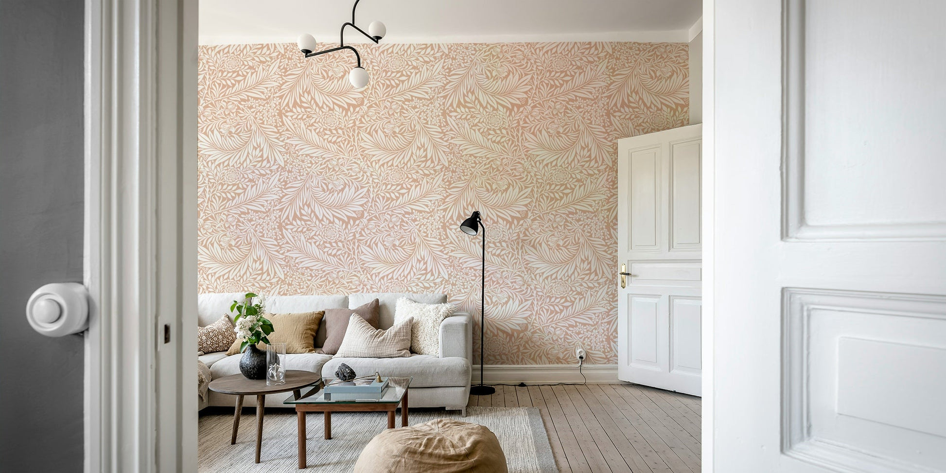 The mural extends across the entire wall, creating a clean backdrop. GD3794

