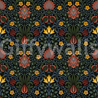 The wallpaper has a smooth, non-reflective matte finish.