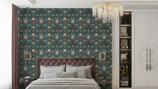 A wallpaper featuring an intricate, detailed pattern.


