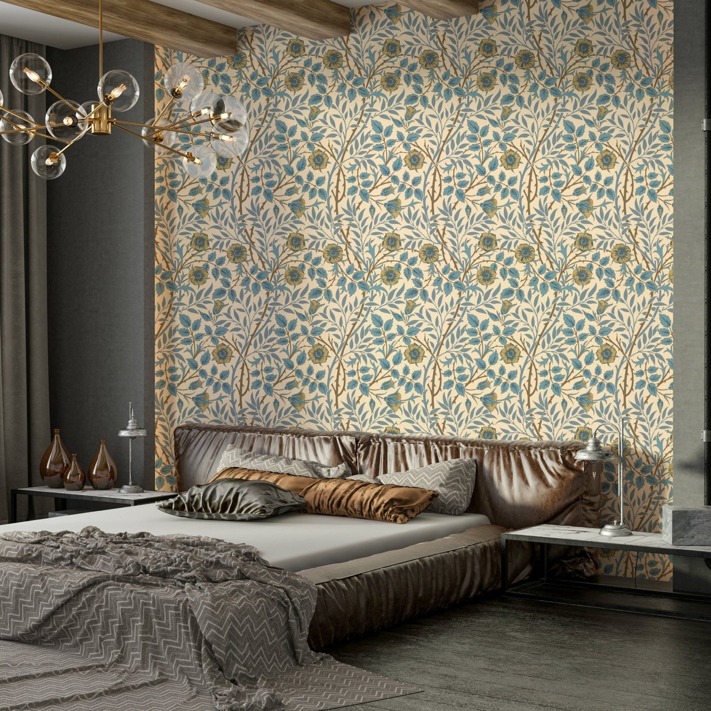 The style is vintage and feels very connected to a sense of history.

