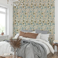 The design has a layered, artistic look with a sense of texture.

