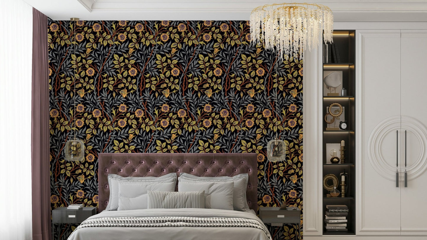 A wallpaper featuring an intricate, detailed pattern.

