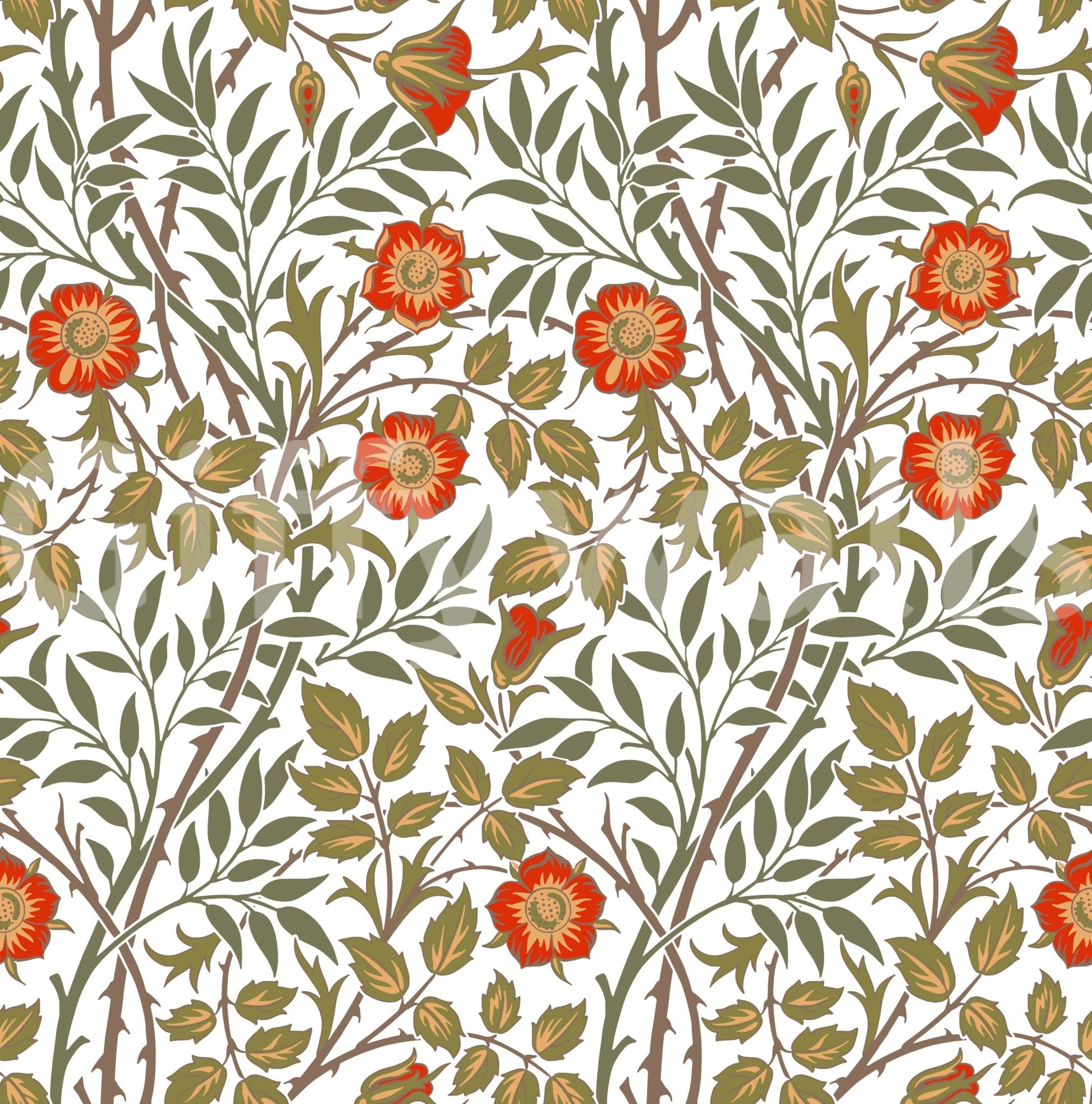 The wallpaper has a smooth, non-reflective matte finish.

