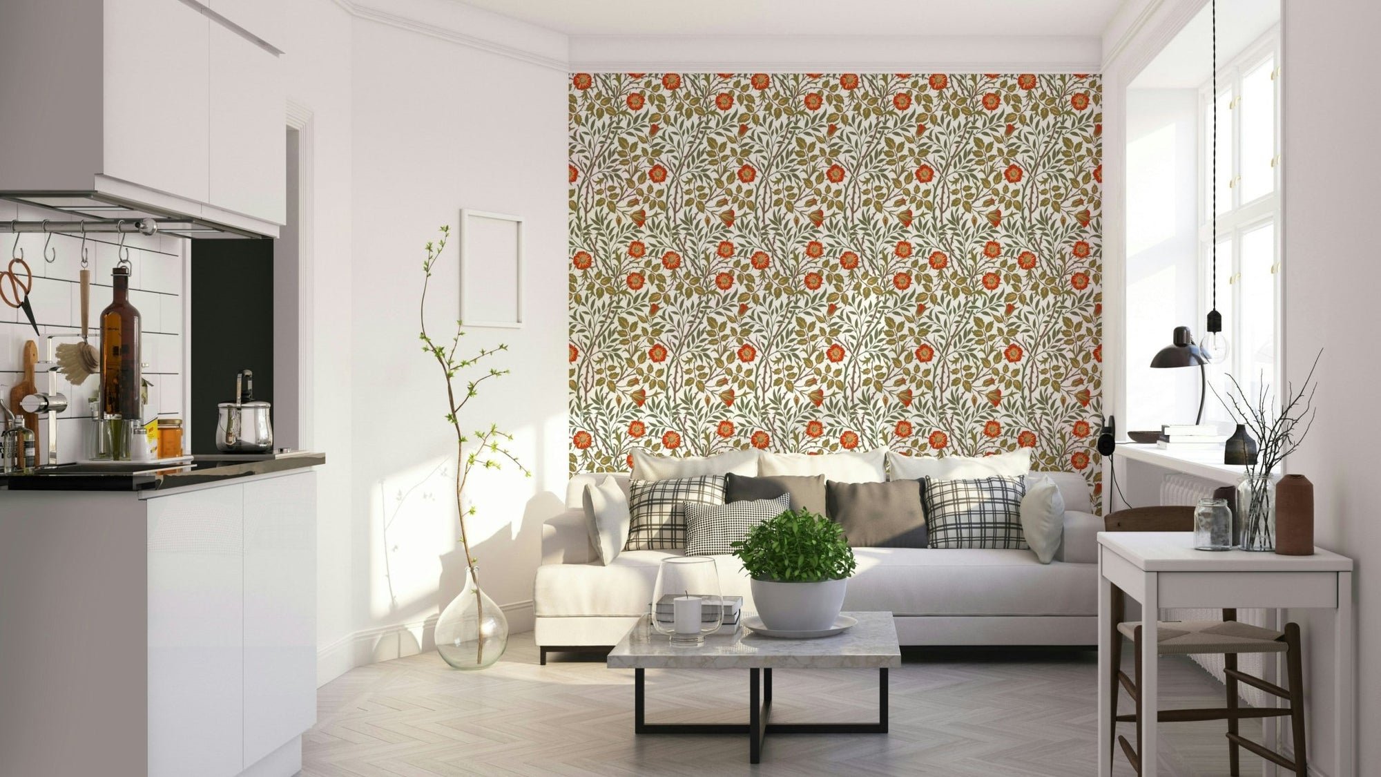 A wallpaper featuring an intricate, detailed pattern. GD3801

