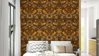 A wallpaper featuring an intricate, detailed pattern.

