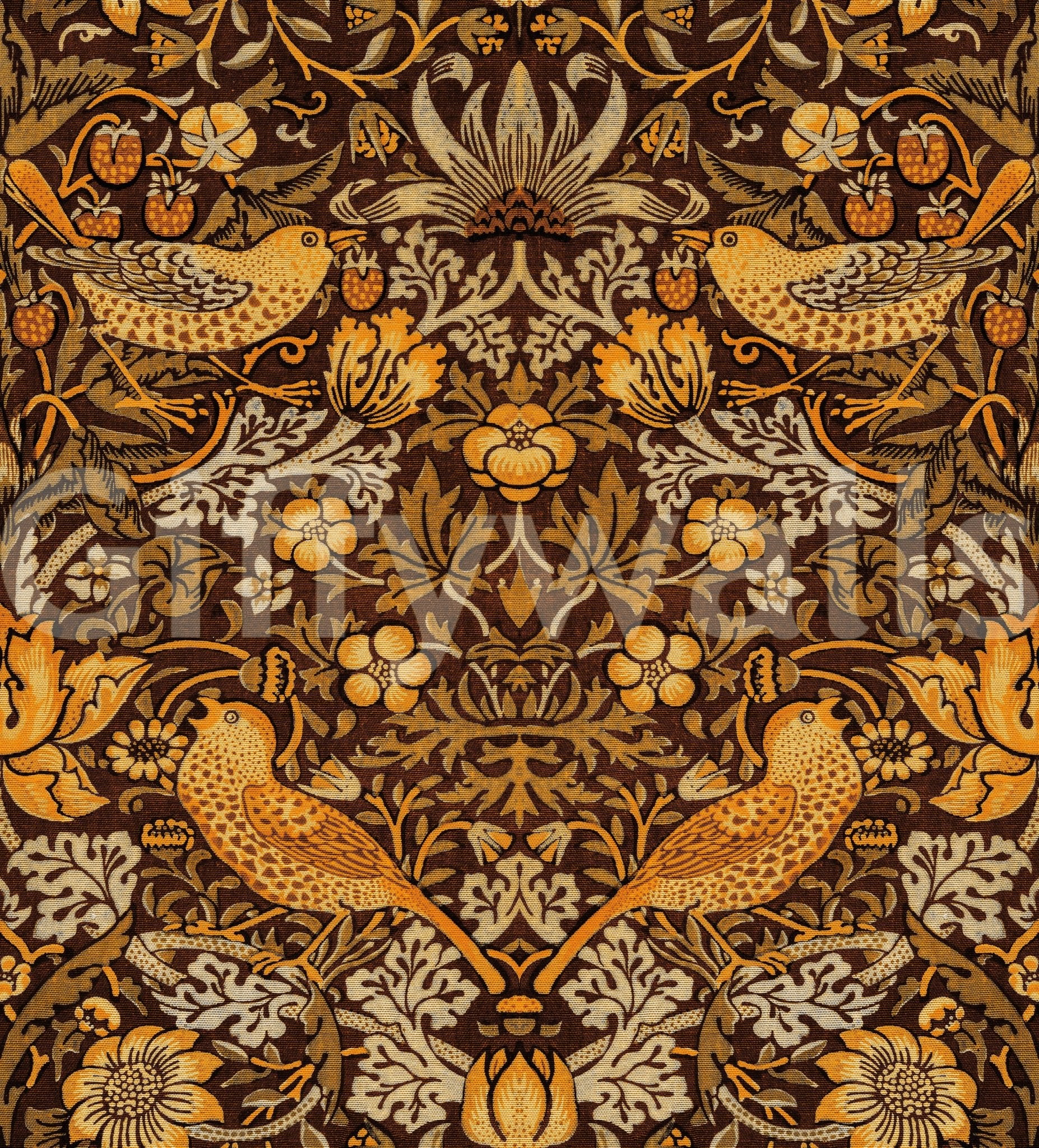 The wallpaper has a smooth, non-reflective matte finish.

