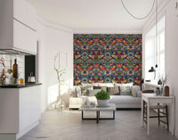 The colors are soft and classic, in a floral motif.

