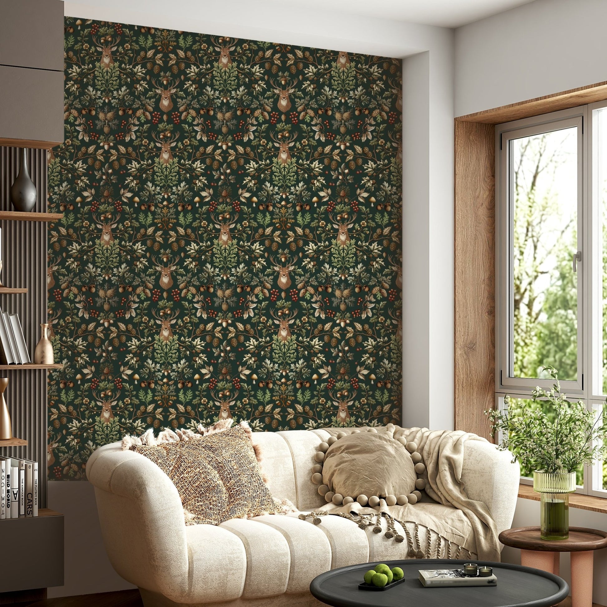 High-quality image of the William Morris vintage wallpaper GD4014

