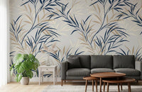 Hallway featuring Willow Branch Serenity wall mural and soft ivory branches, GD9032