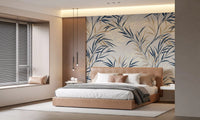 Botanical Willow Branch Serenity wall mural with soft neutral contrast, GD9032