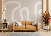 A contemplative subtle pattern wallpaper mural for a feature wall.

