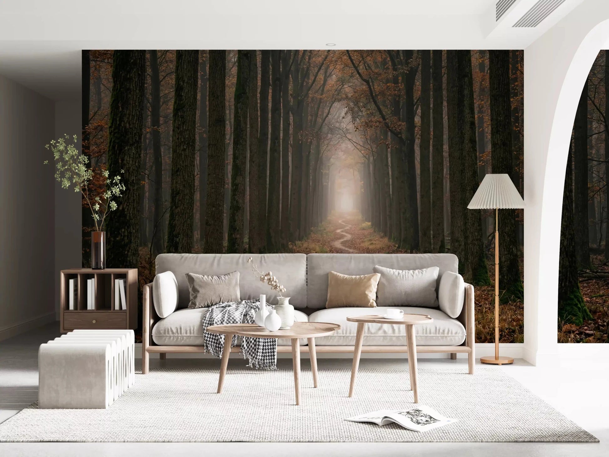 Winding Woodland Way Wall Mural