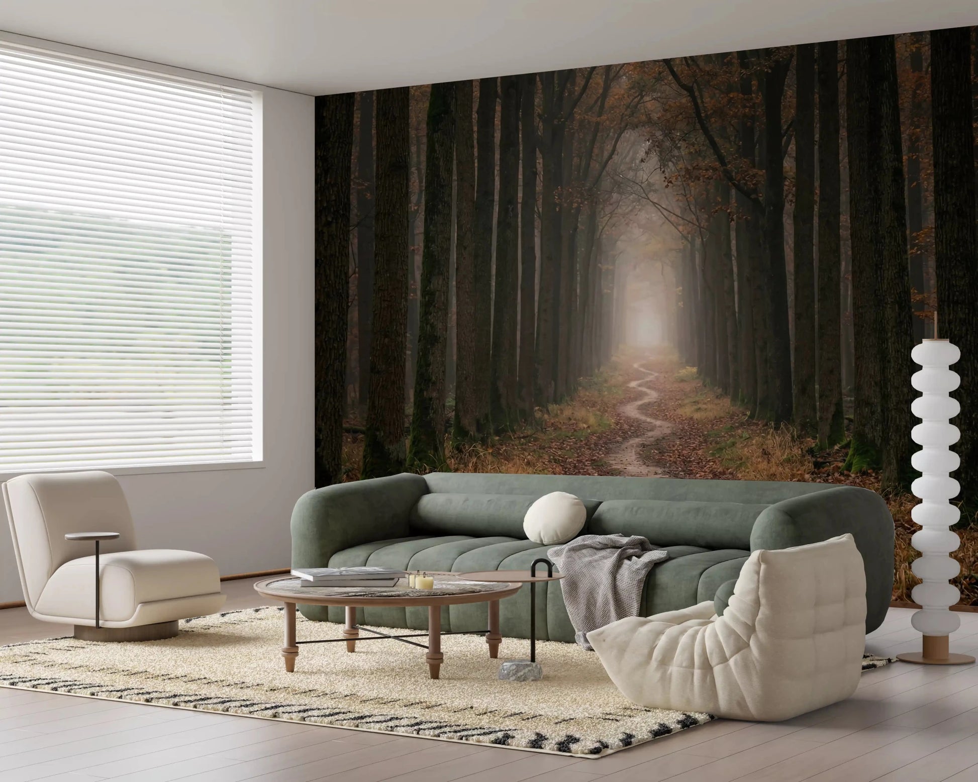 Winding Woodland Way Wall Mural