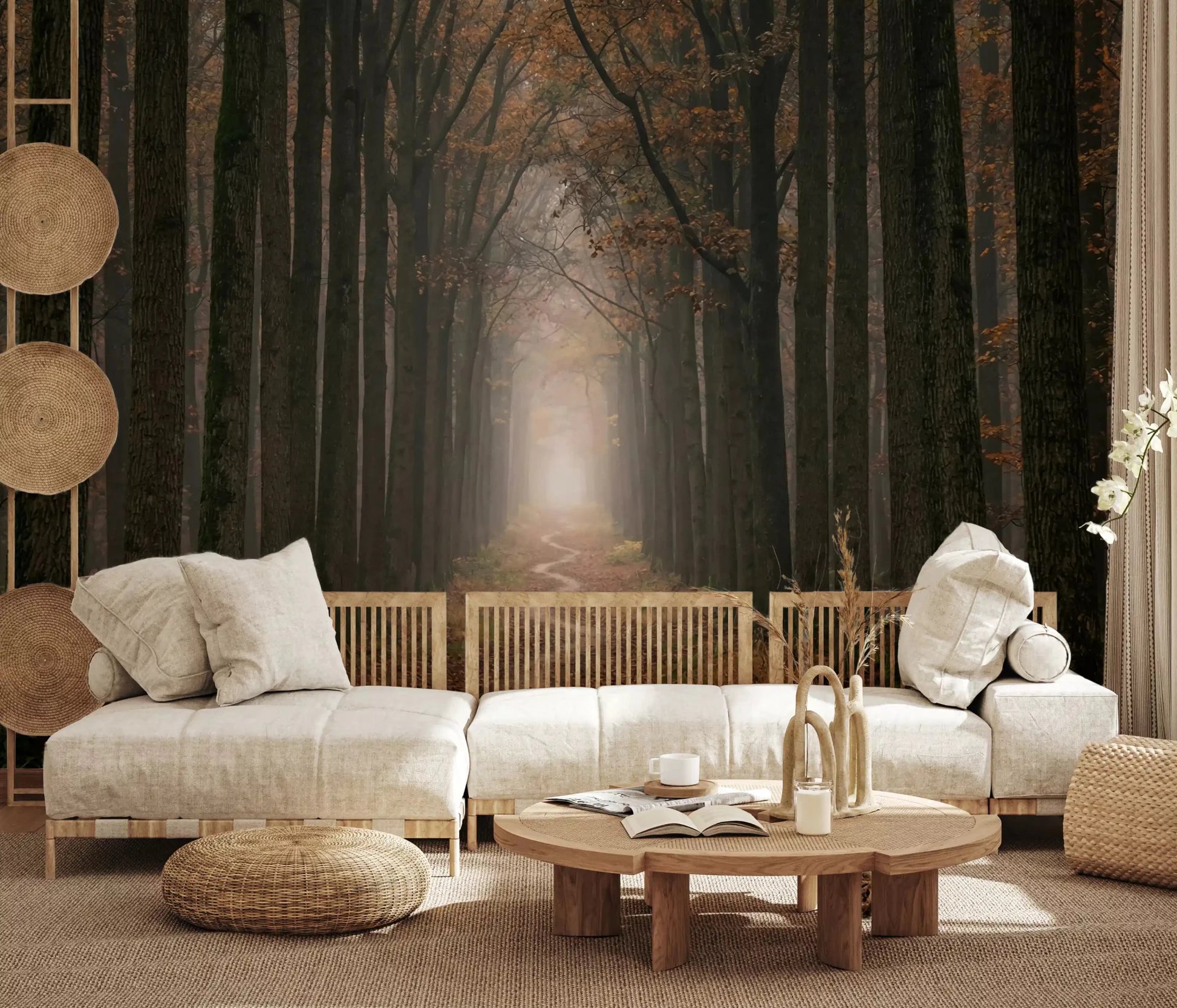 Winding Woodland Way Wall Mural