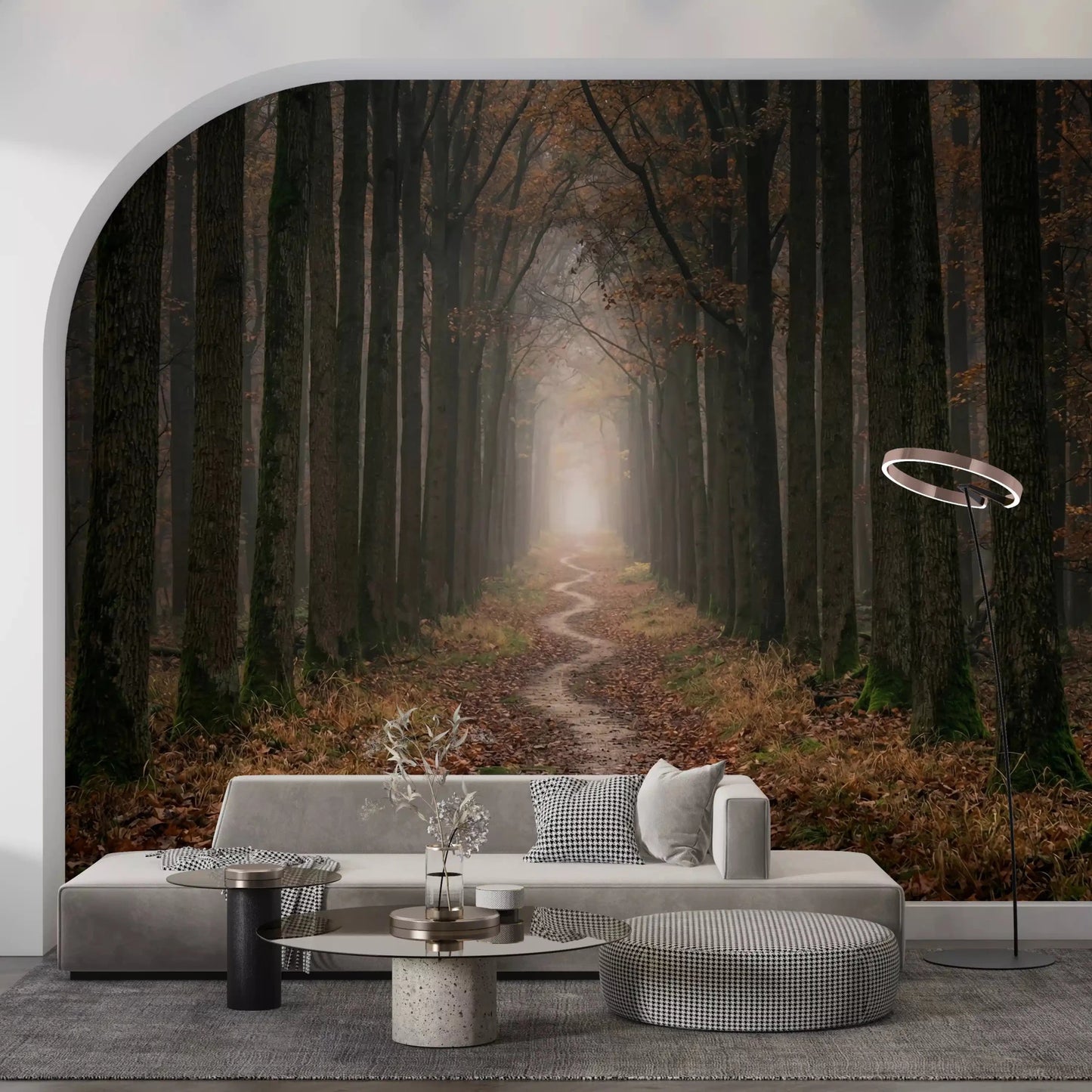 Winding Woodland Way Wall Mural