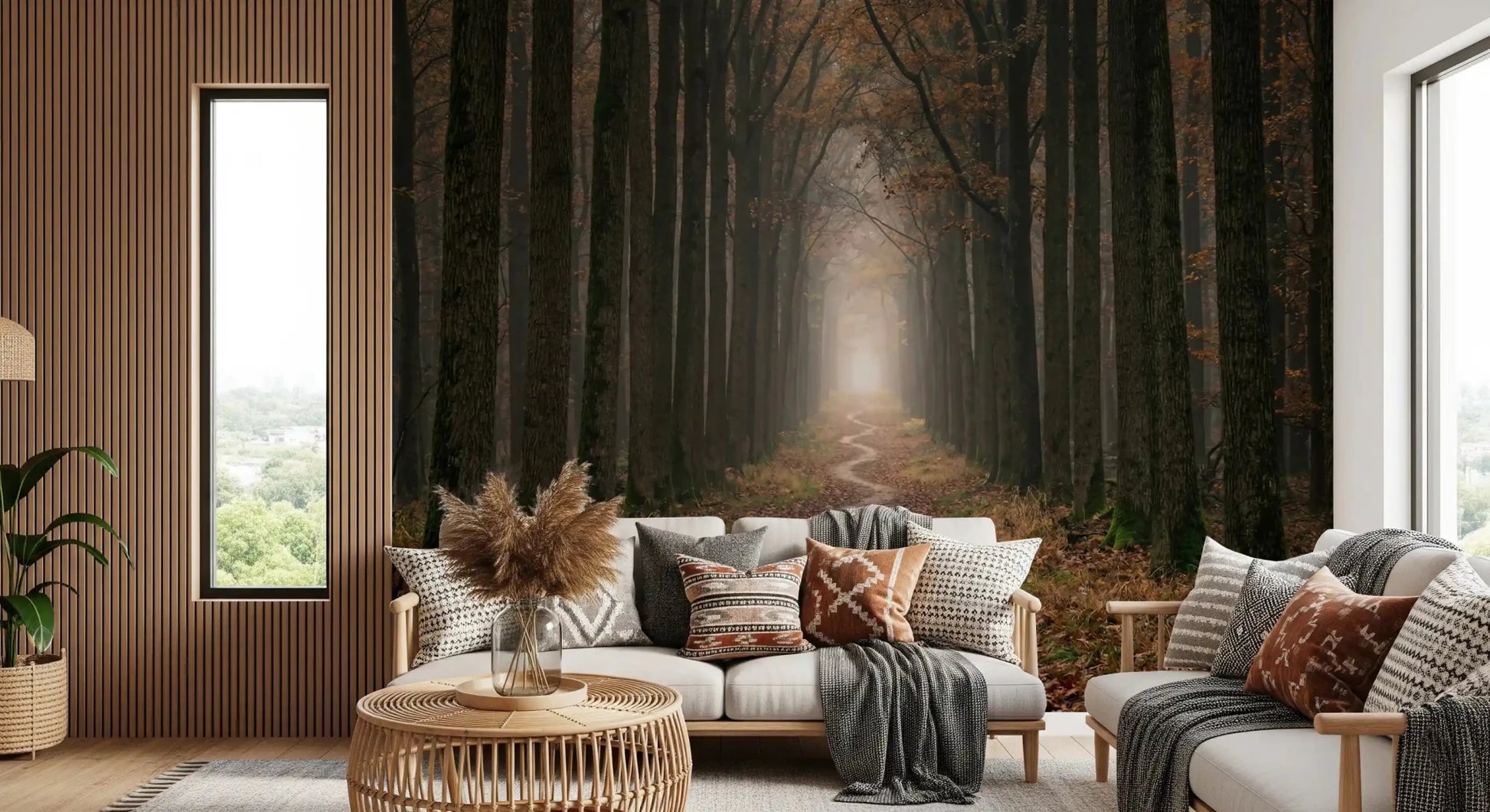 Winding Woodland Way Wall Mural