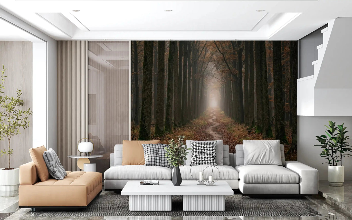 Winding Woodland Way Wall Mural