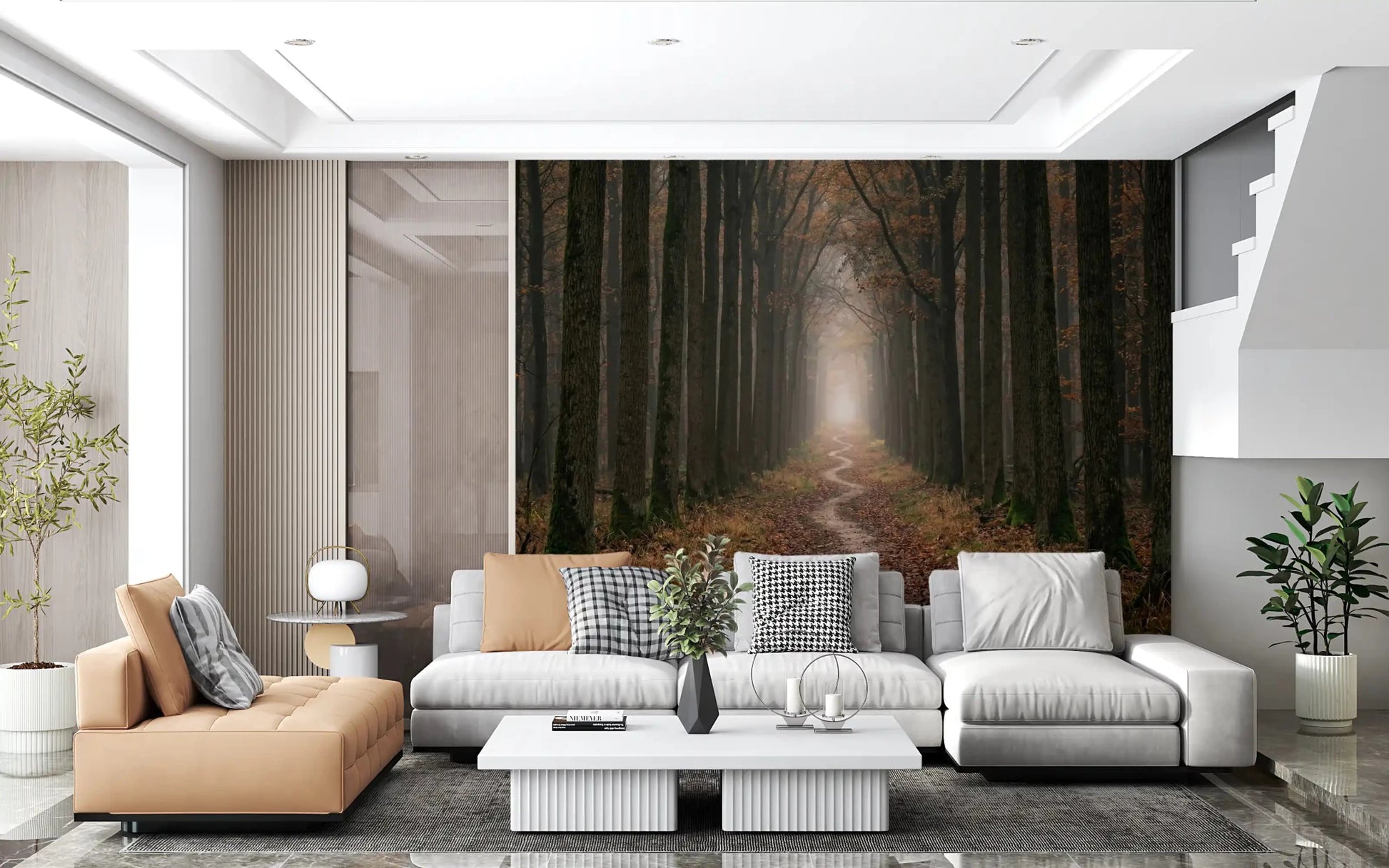 Winding Woodland Way Wall Mural