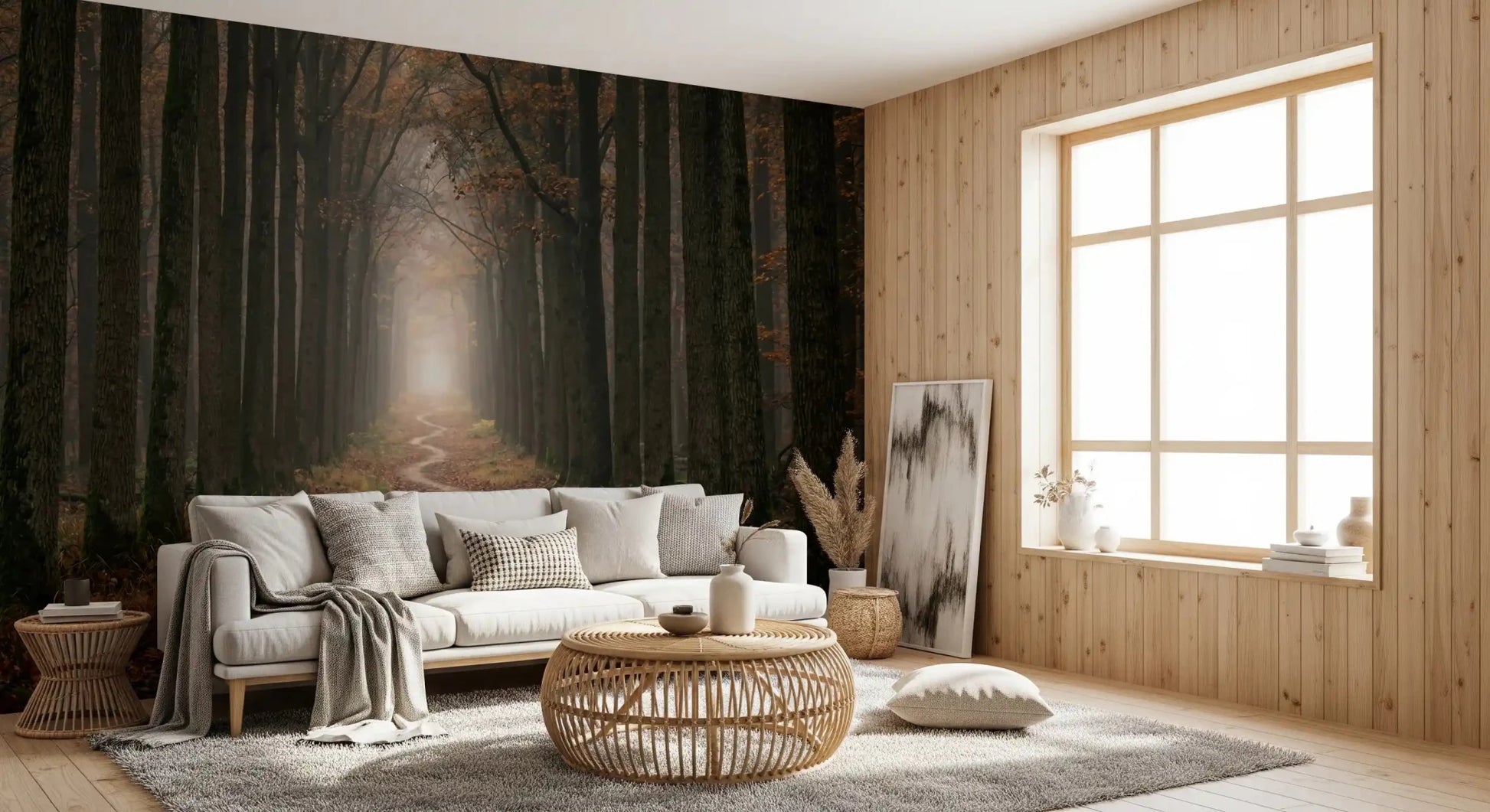 Winding Woodland Way Wall Mural