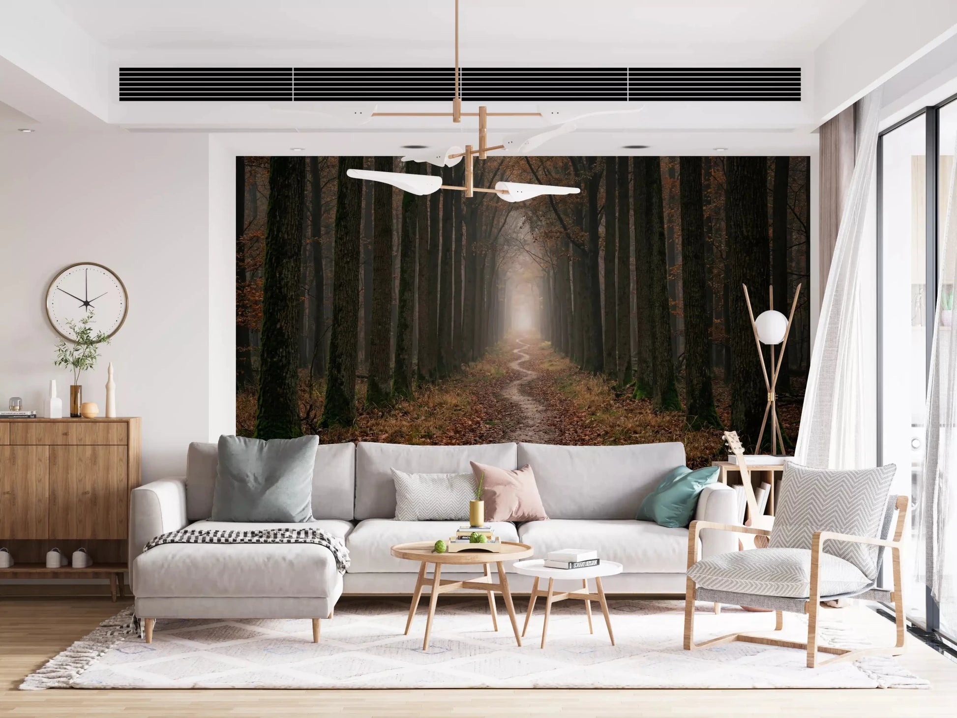Winding Woodland Way Wall Mural