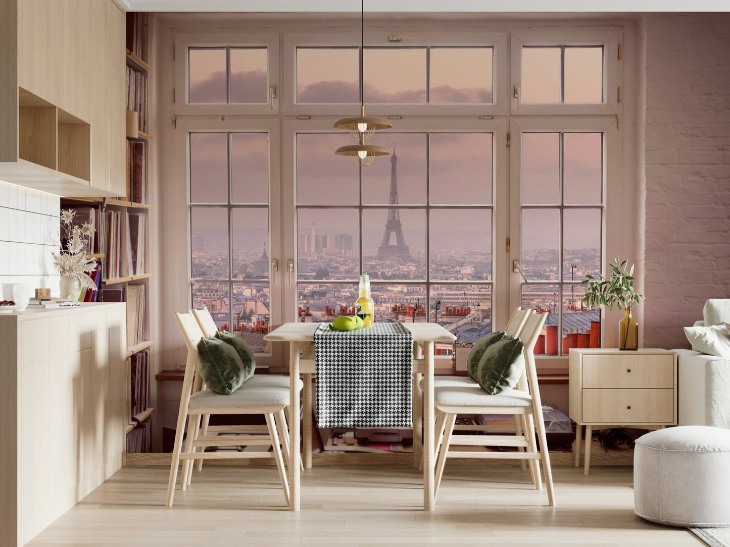 Window to Paris Wall Mural