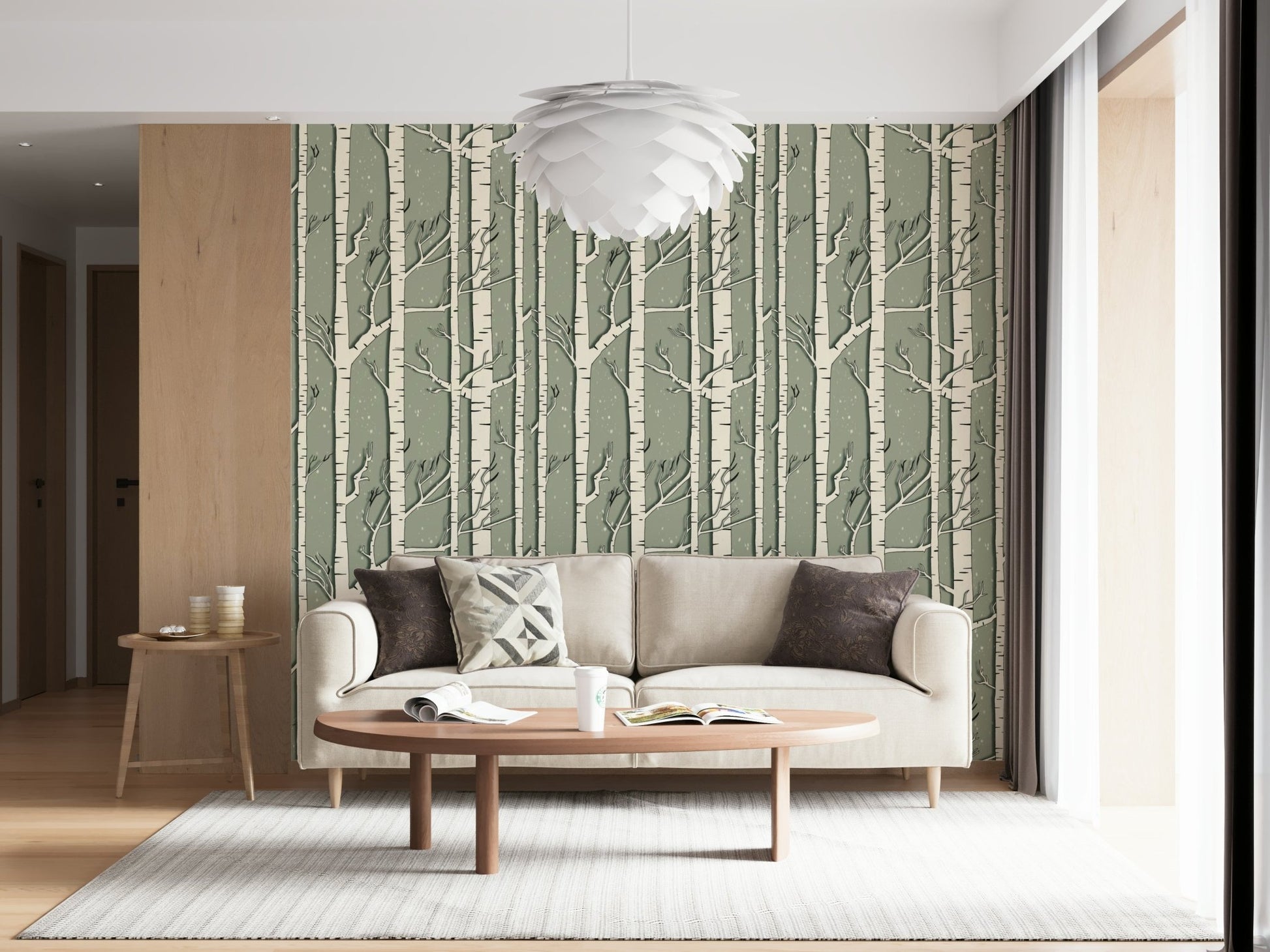 A classic natural theme wallpaper for walls.
